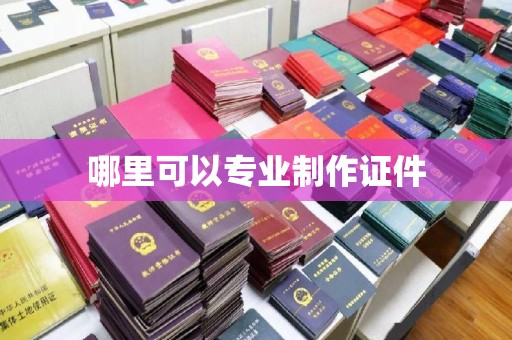 卧龙哪里可以专业制作证件