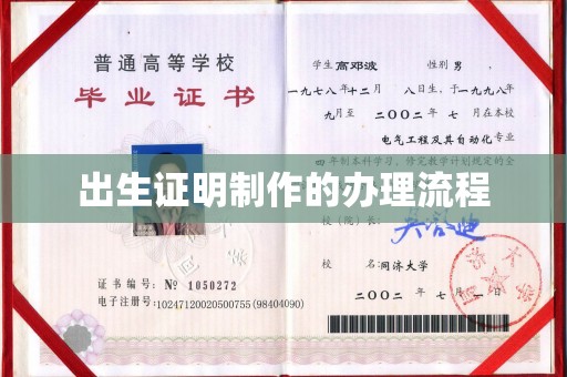 卧龙出生证明制作的办理流程