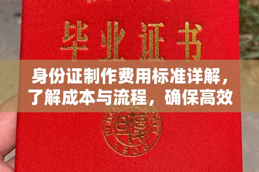 卧龙身份证制作费用标准详解，了解成本与流程，确保高效办理