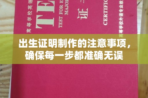 卧龙出生证明制作的注意事项，确保每一步都准确无误