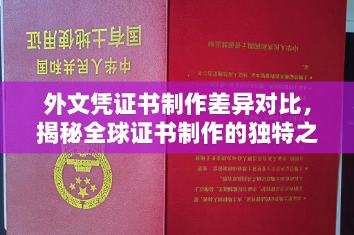 卧龙外文凭证书制作差异对比，揭秘全球证书制作的独特之处