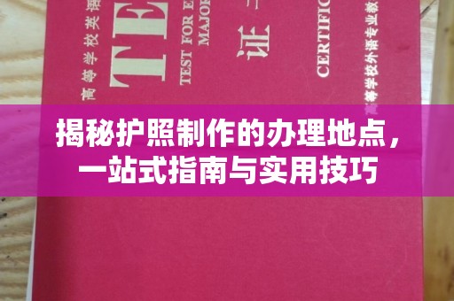 卧龙揭秘护照制作的办理地点，一站式指南与实用技巧