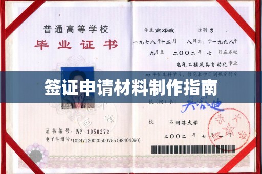 卧龙签证申请材料制作指南