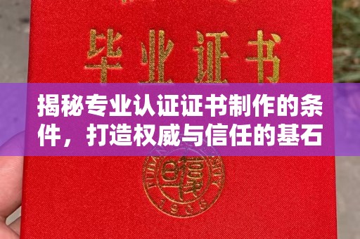 卧龙揭秘专业认证证书制作的条件，打造权威与信任的基石