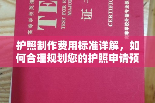 卧龙护照制作费用标准详解，如何合理规划您的护照申请预算