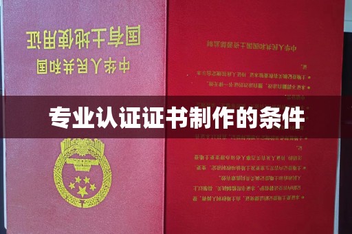 卧龙专业认证证书制作的条件