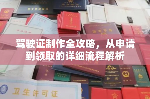 卧龙驾驶证制作全攻略，从申请到领取的详细流程解析